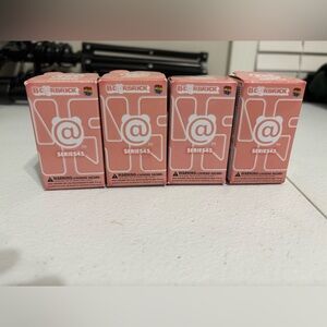 Bearbrick Series 45 Pink Collectible Figures (4)
